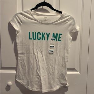White Old Navy St. Patrick’s Day Shirt
